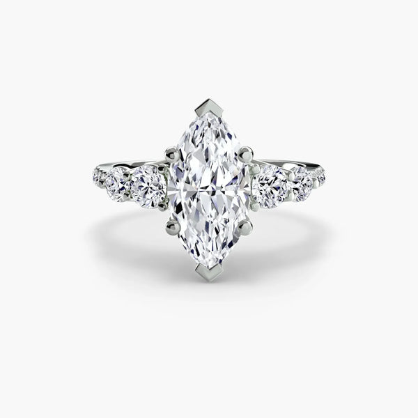 Five Stone Pavé - Marquise