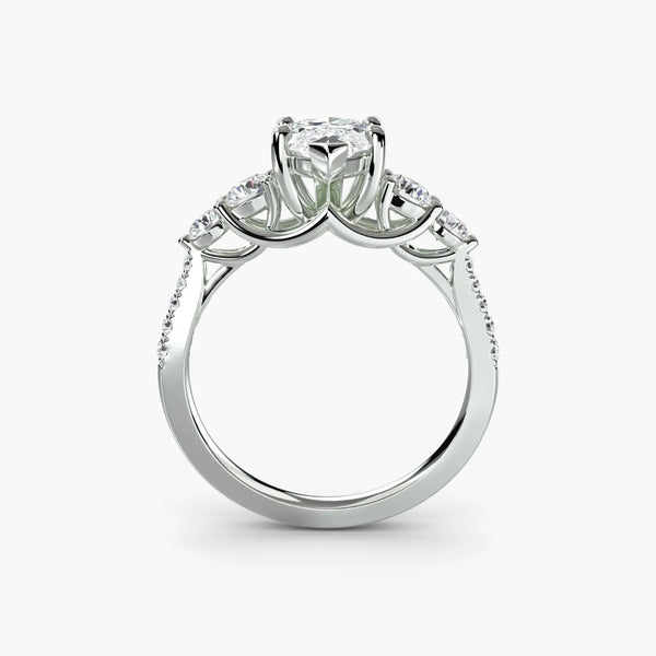 Five Stone Pavé - Marquise