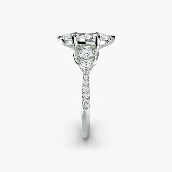 Five Stone Pavé - Marquise