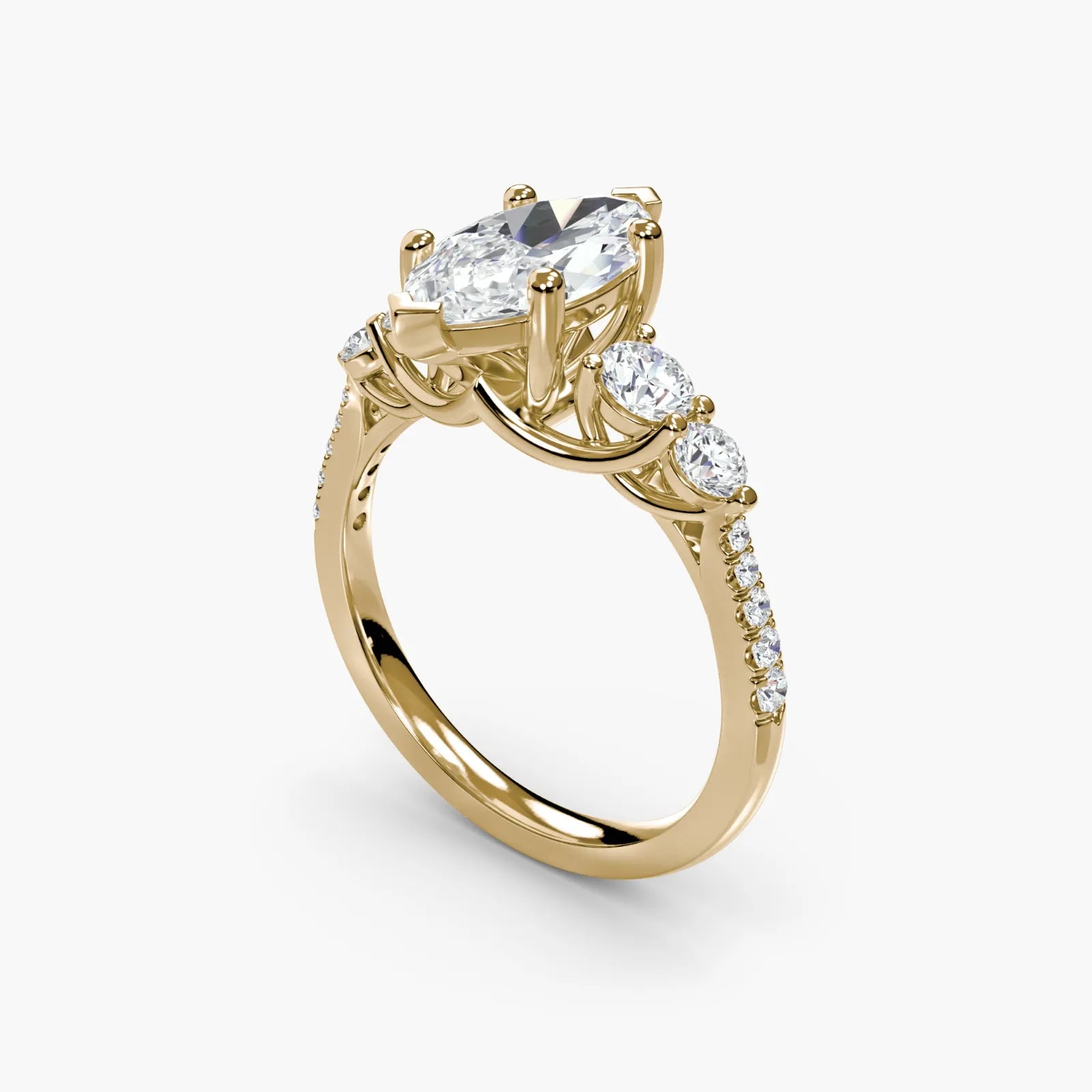 Five Stone Pavé Delicate