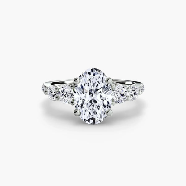 Five Stone Pavé - Oval