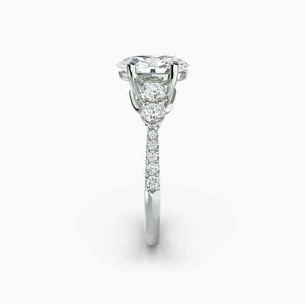 Five Stone Pavé - Oval