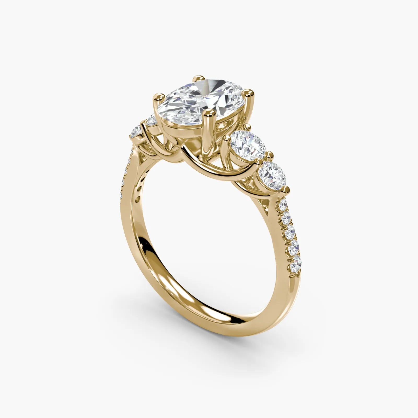 Five Stone Pavé Delicate