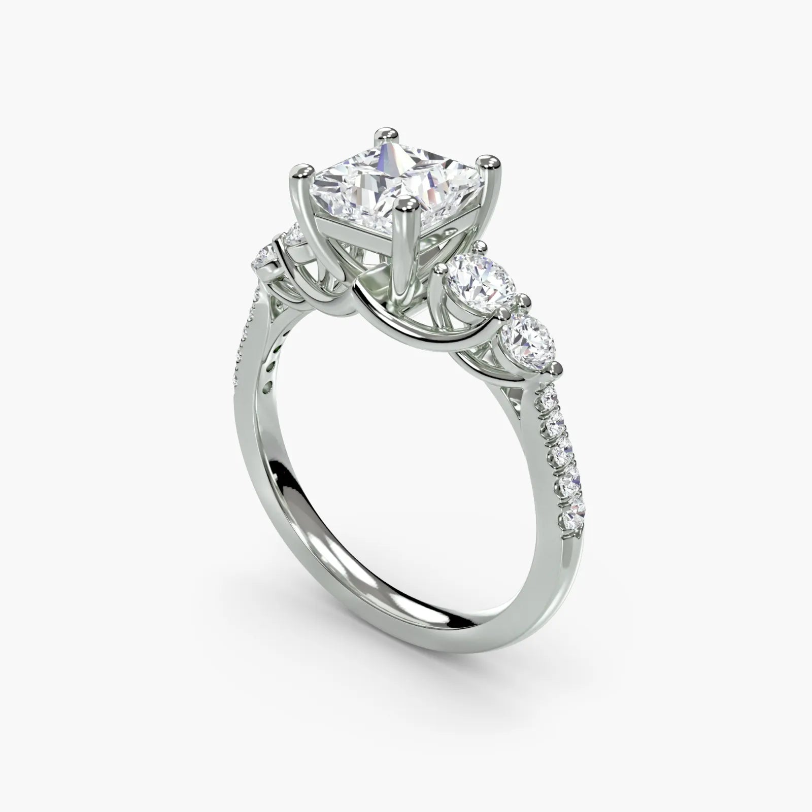 Five Stone Pavé Delicate