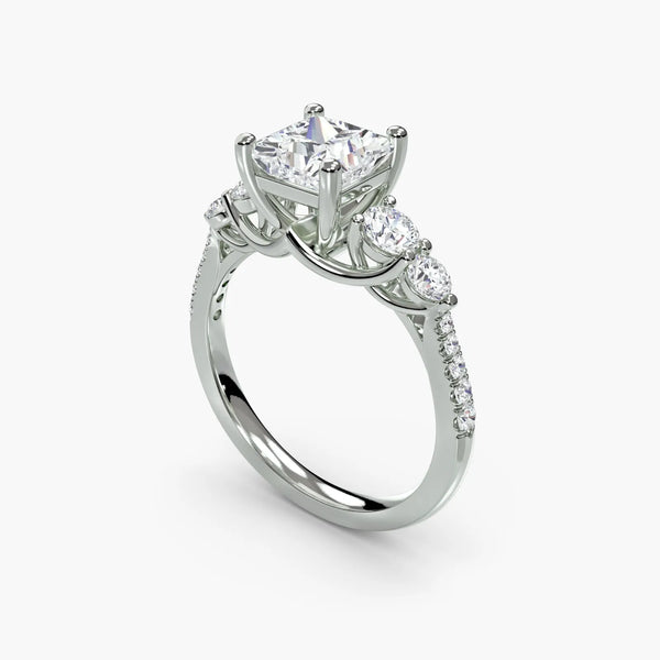 Five Stone Pavé - Princess