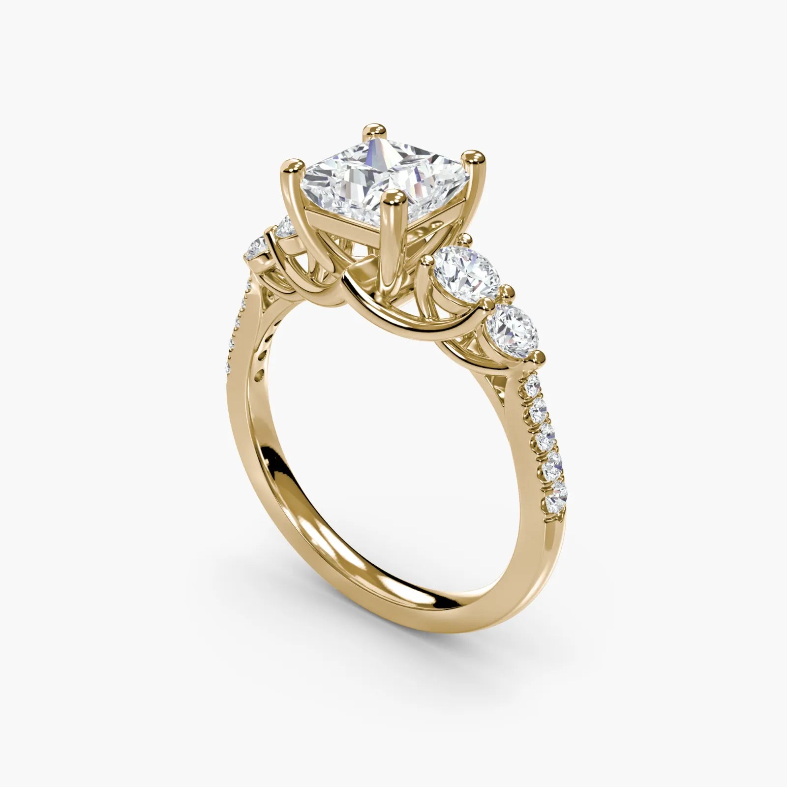 Five Stone Pavé Delicate