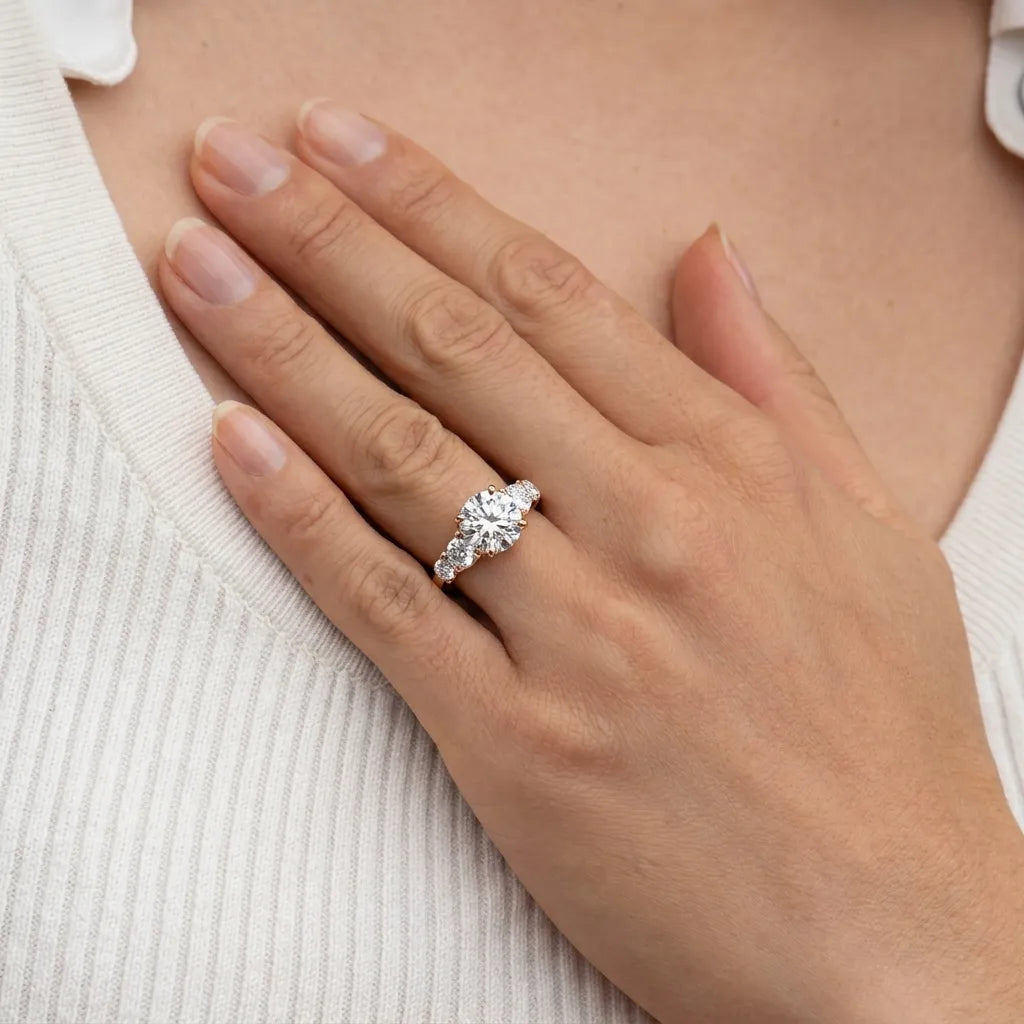 Five Stone Pavé - Round