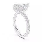 French Pavé Halo - Marquise