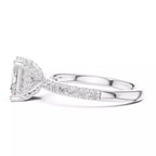 French Pavé Halo - Princess