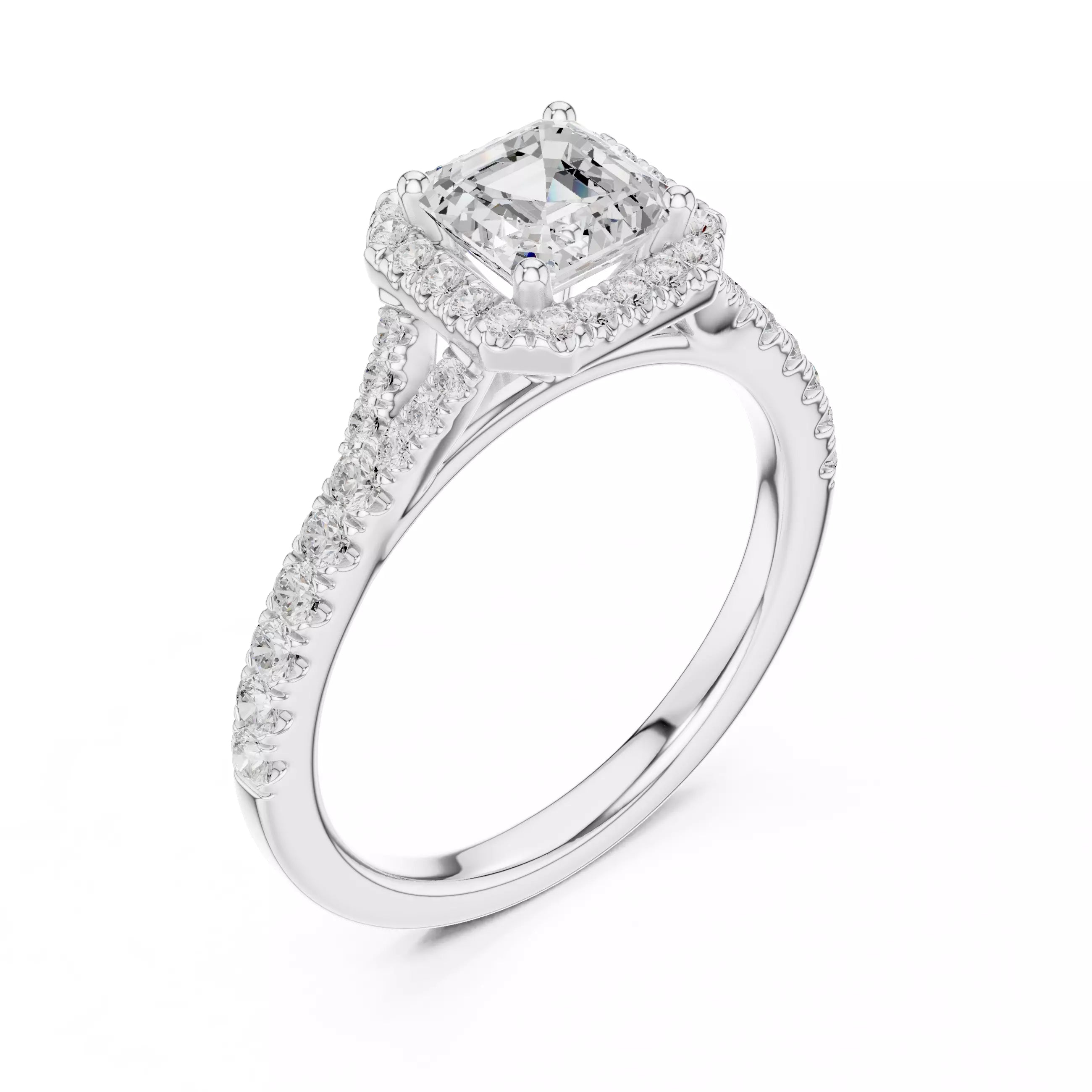 Halo Embrace - Asscher