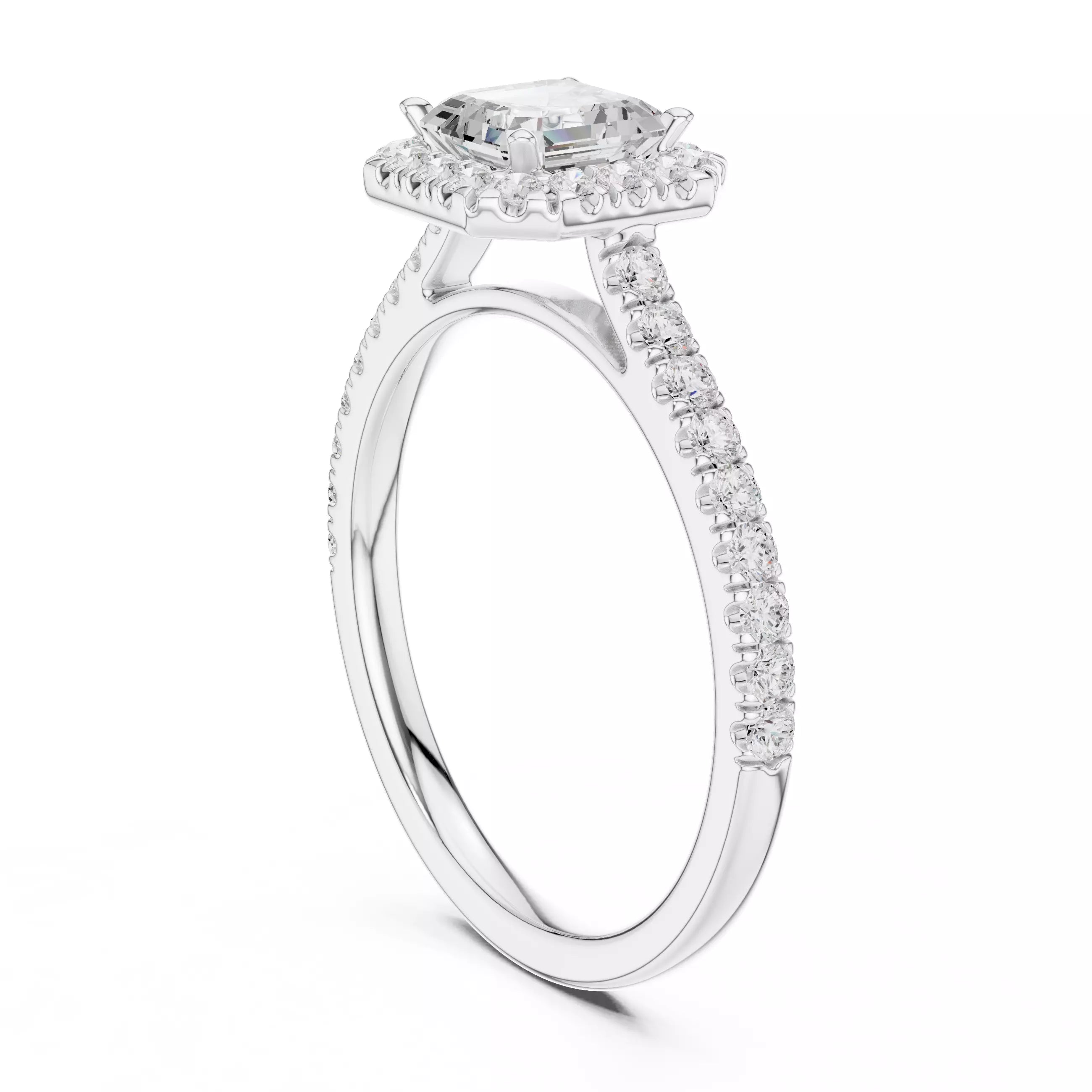 Halo Majesty Signature - Asscher