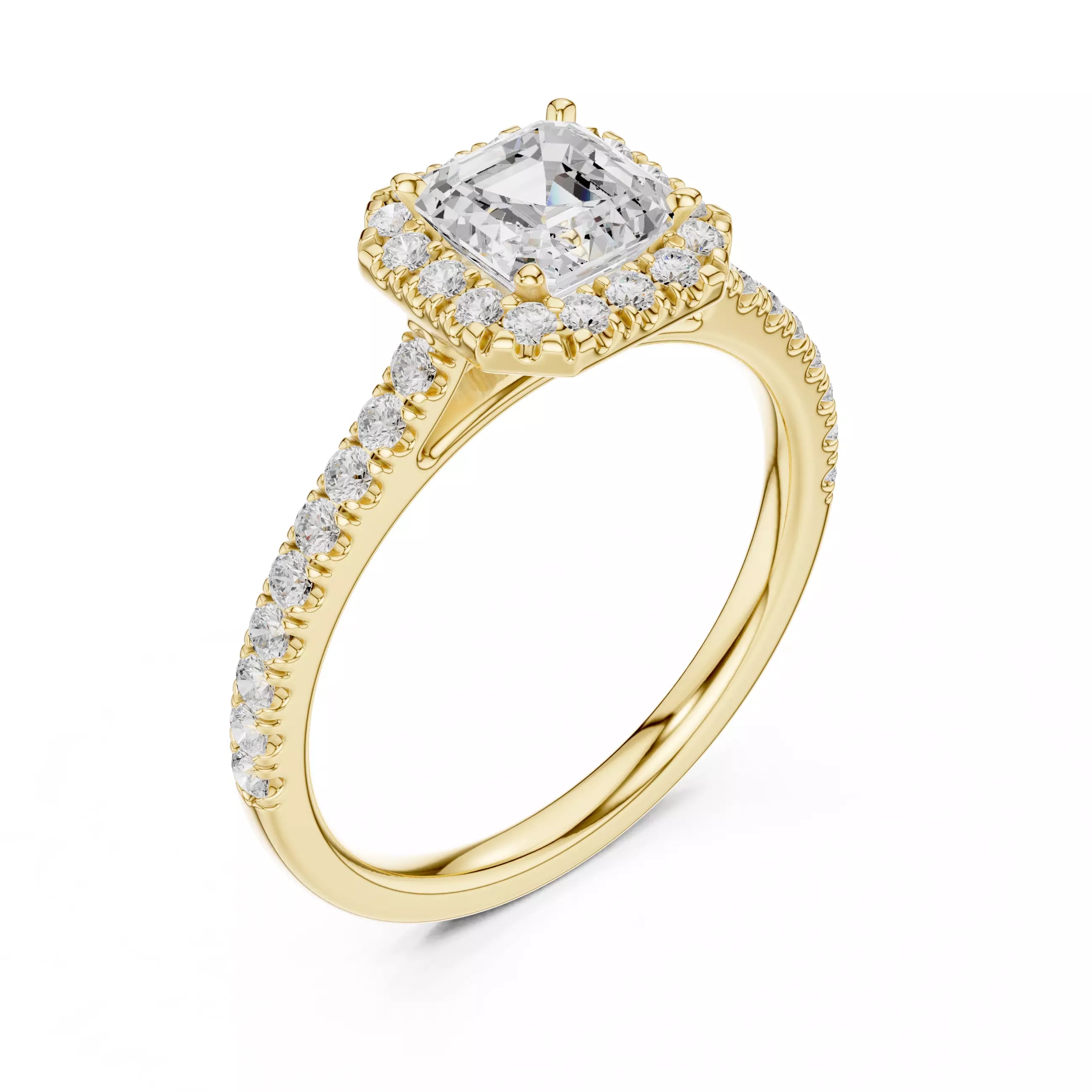 Halo Majesty Signature - Asscher