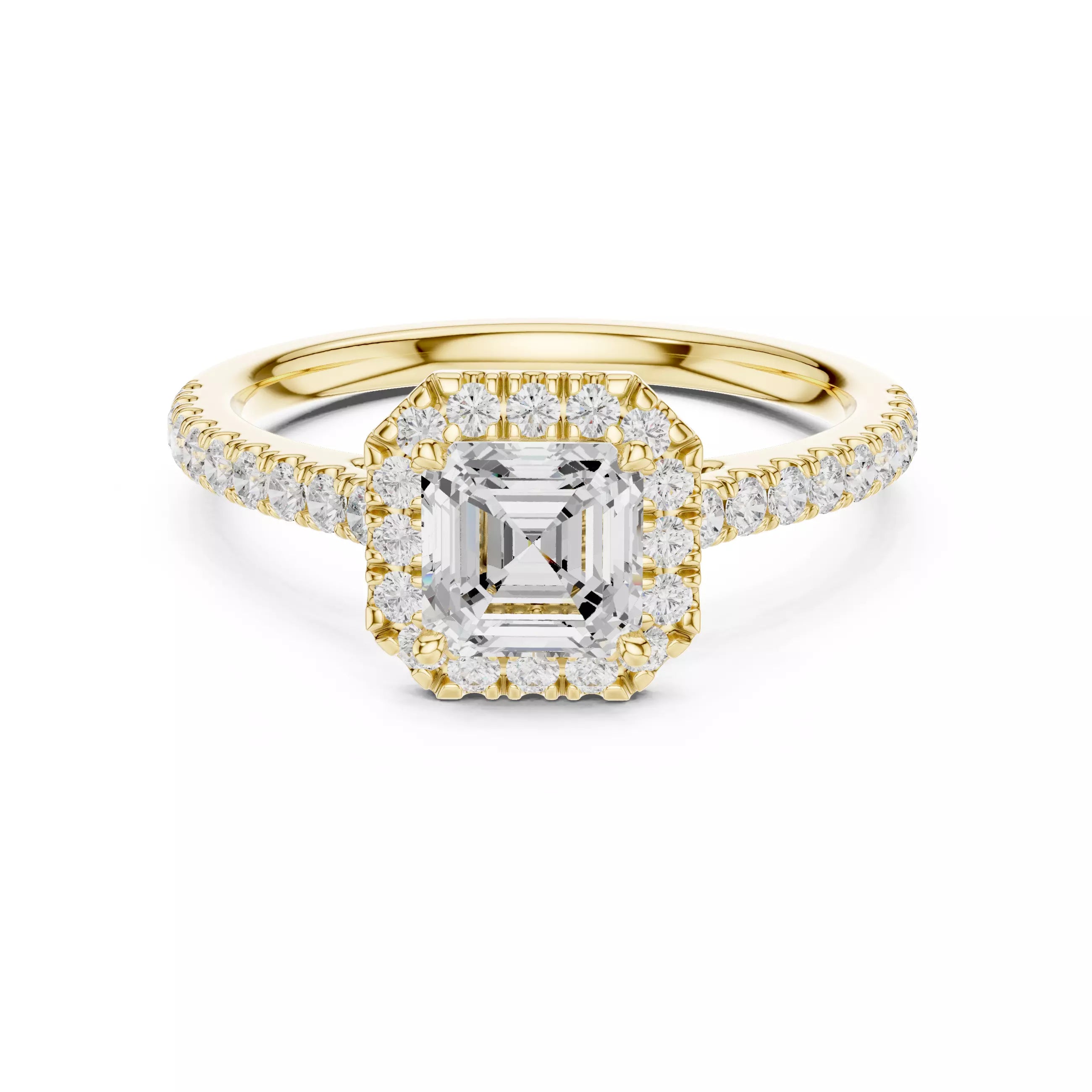 Halo Majesty Signature - Asscher