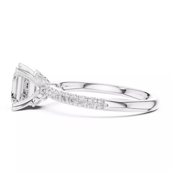 Hidden Accent Pavé - Asscher