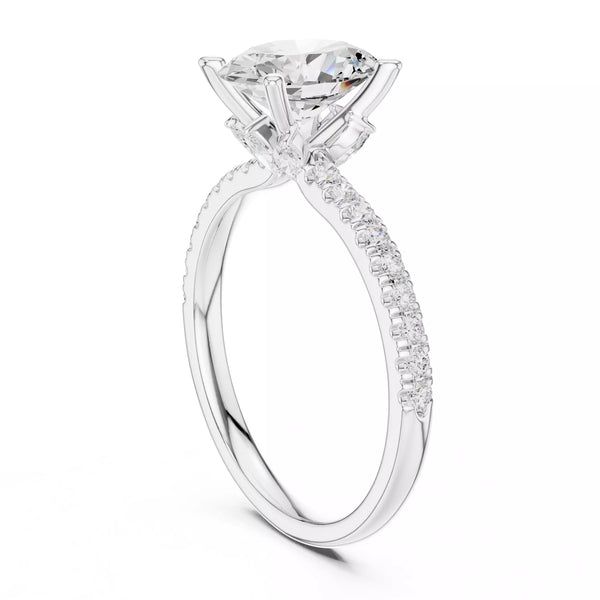 Hidden Accent Pavé - Oval