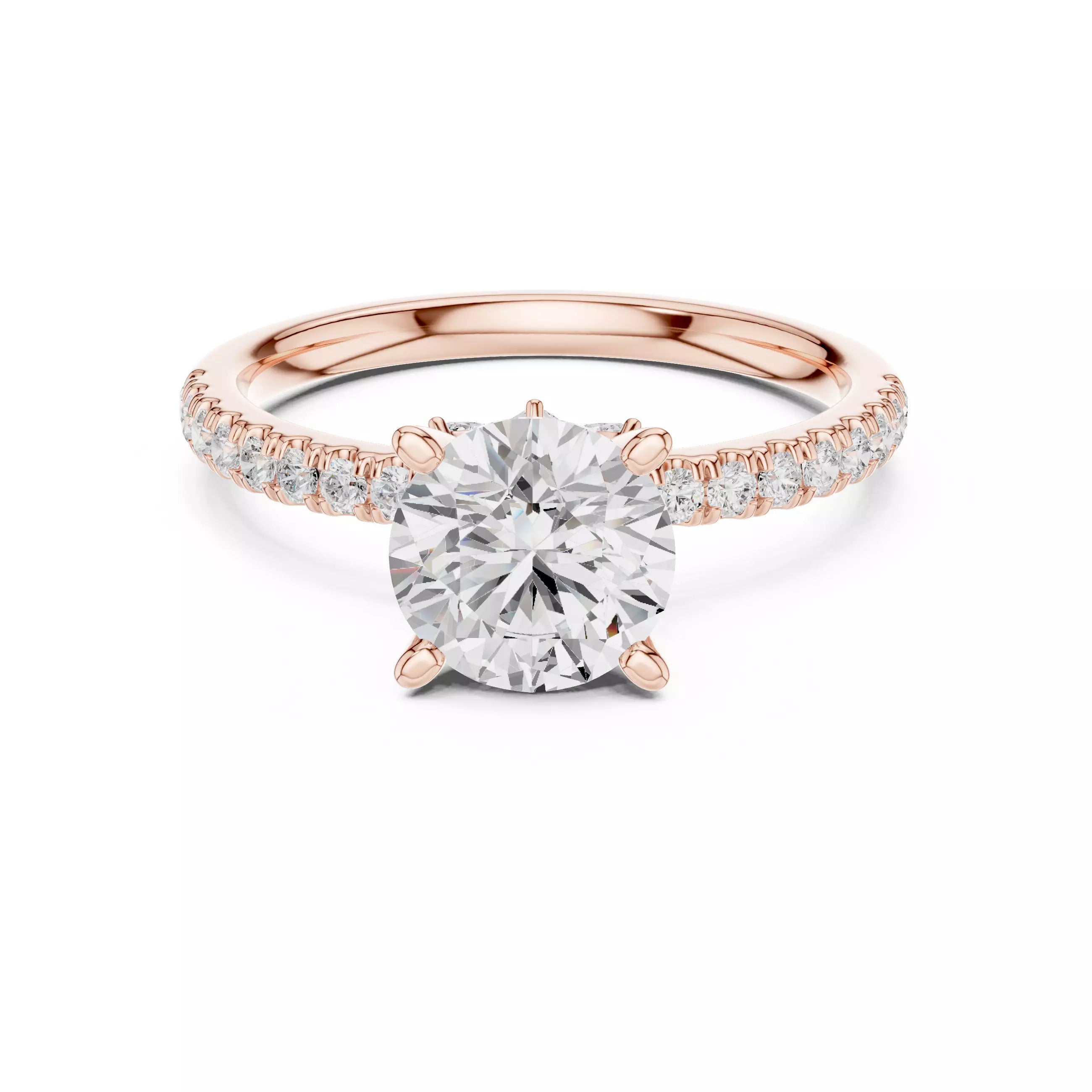Hidden Accent Pavé - Round