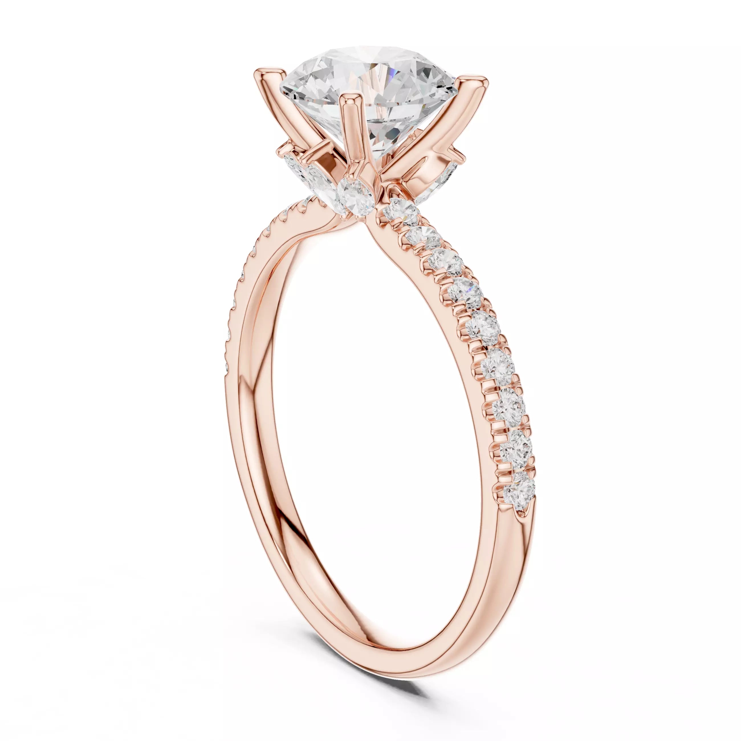 Hidden Accent Pavé - Round