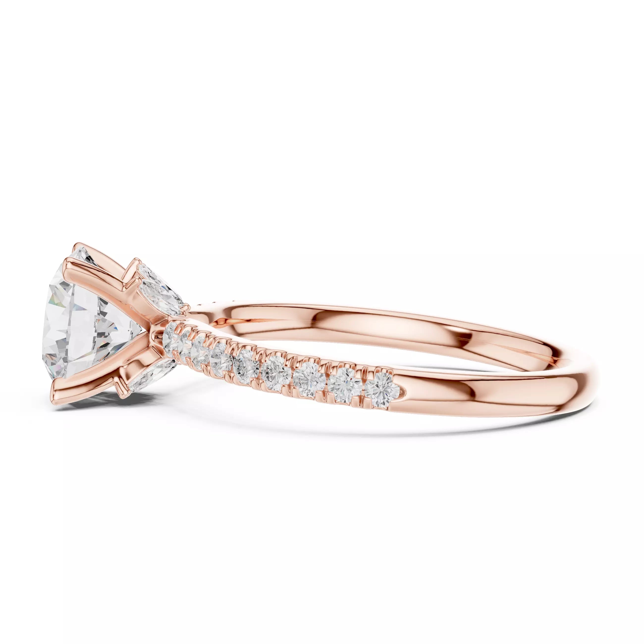 Hidden Accent Pavé - Round