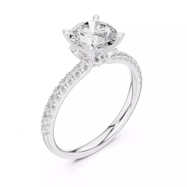 Hidden Accent Pavé - Round