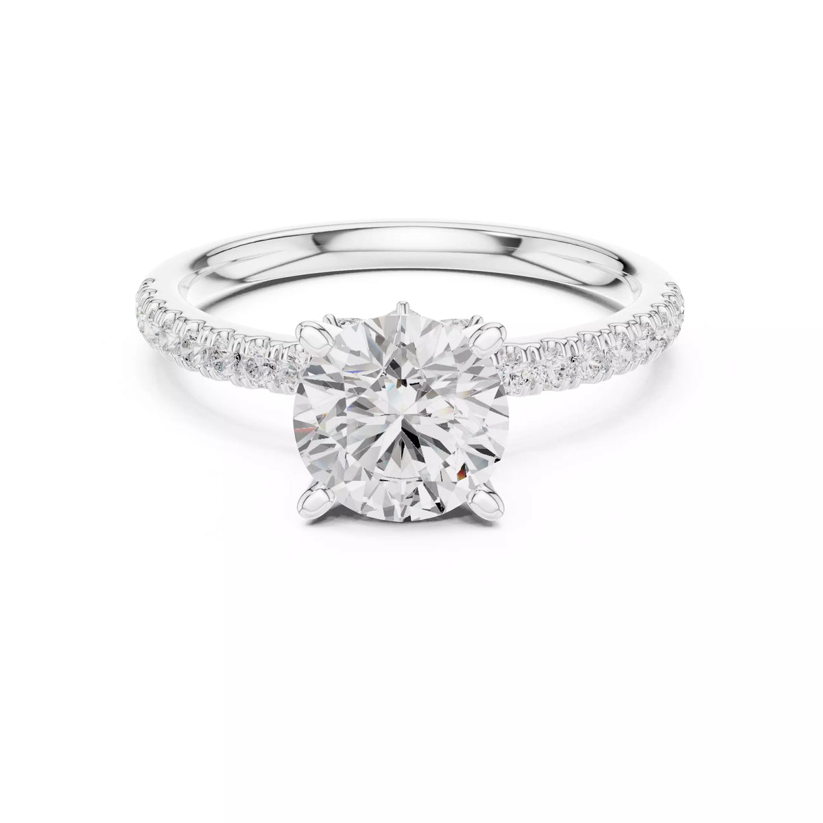 Hidden Accent Pavé - Round
