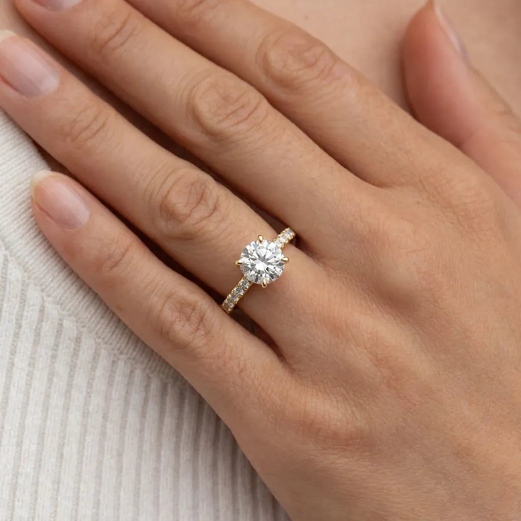 Hidden Accent Pavé - Round