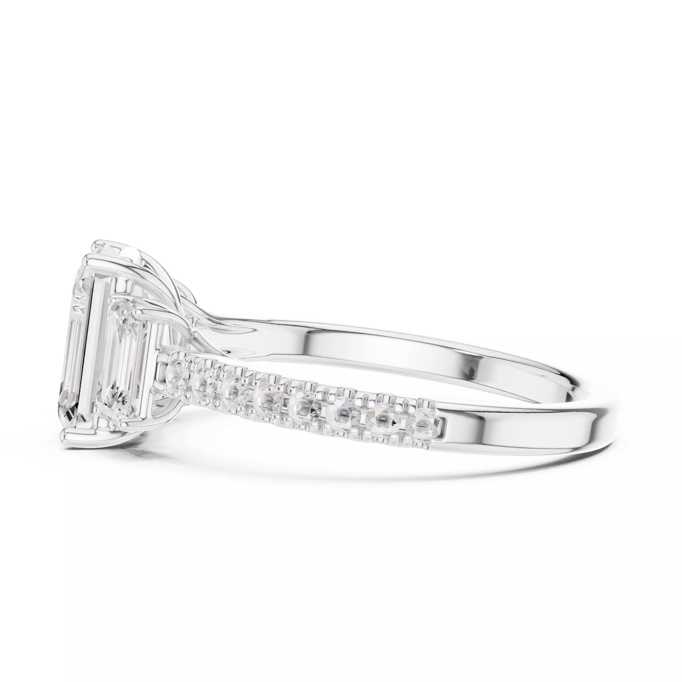 Pavé Trio - Emerald