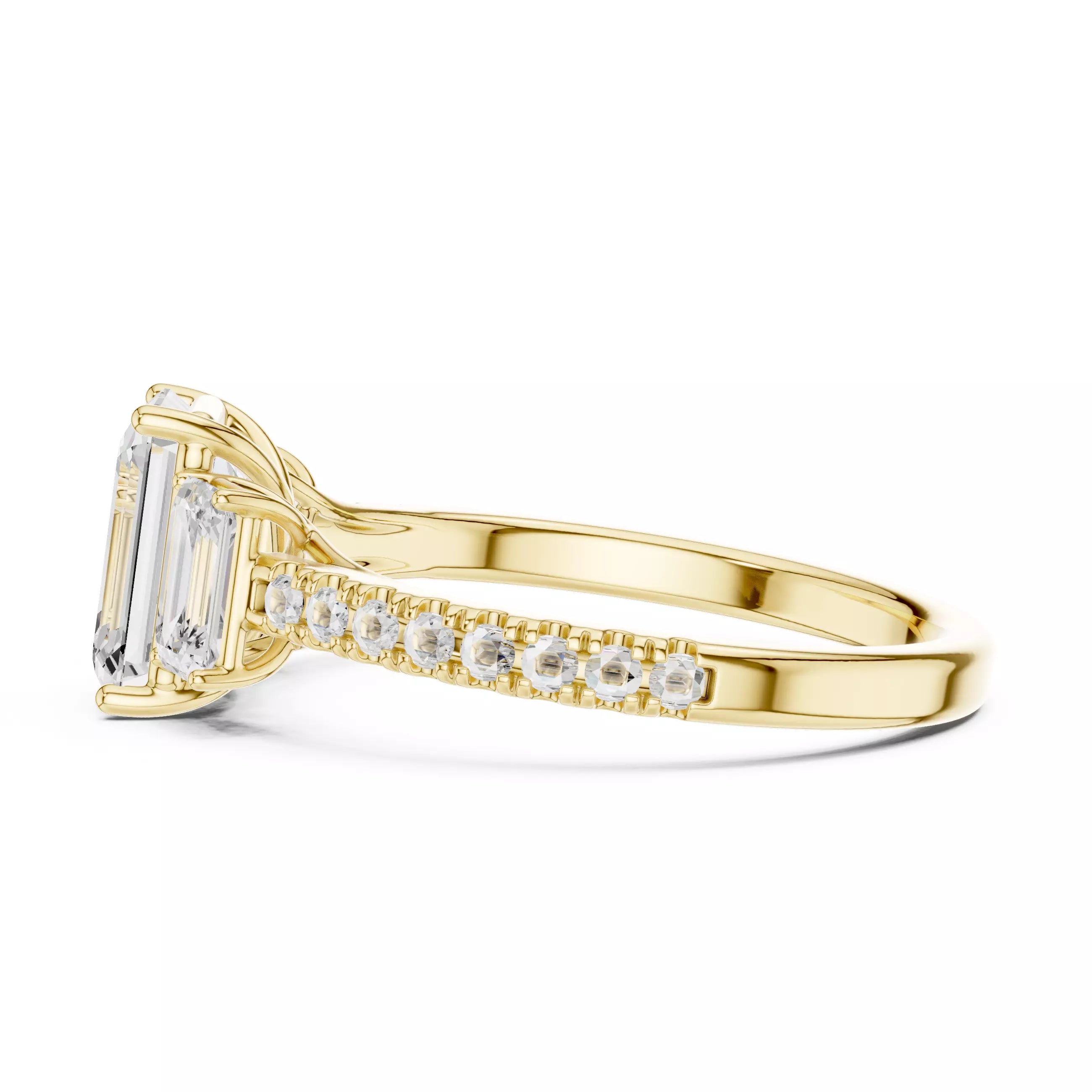 Pavé Trio - Emerald