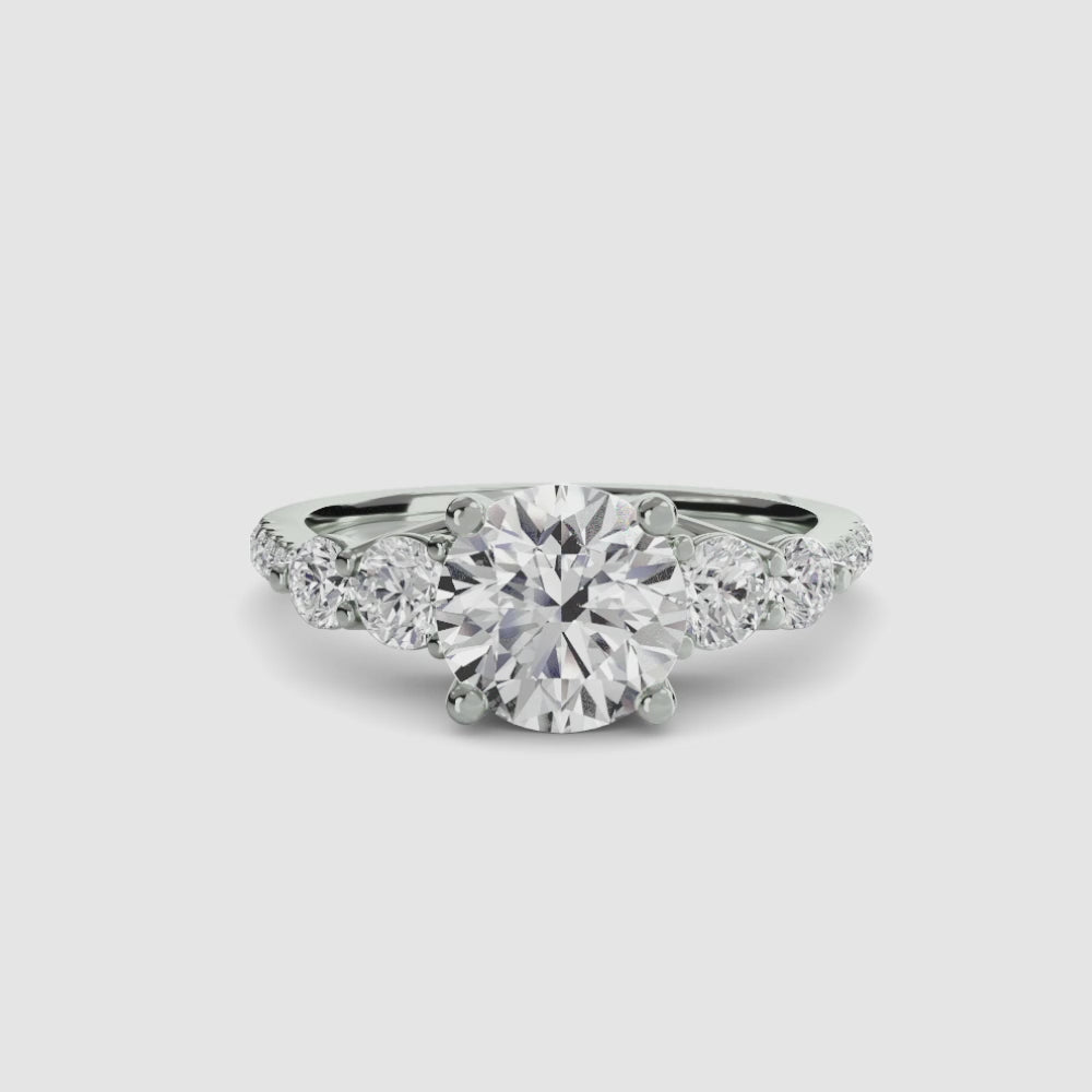 Five Stone Pavé Delicate