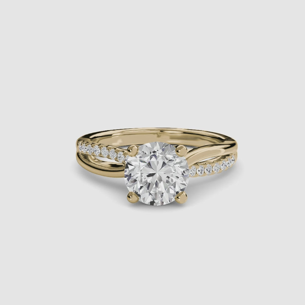 Split Shank Pavé Solitaire