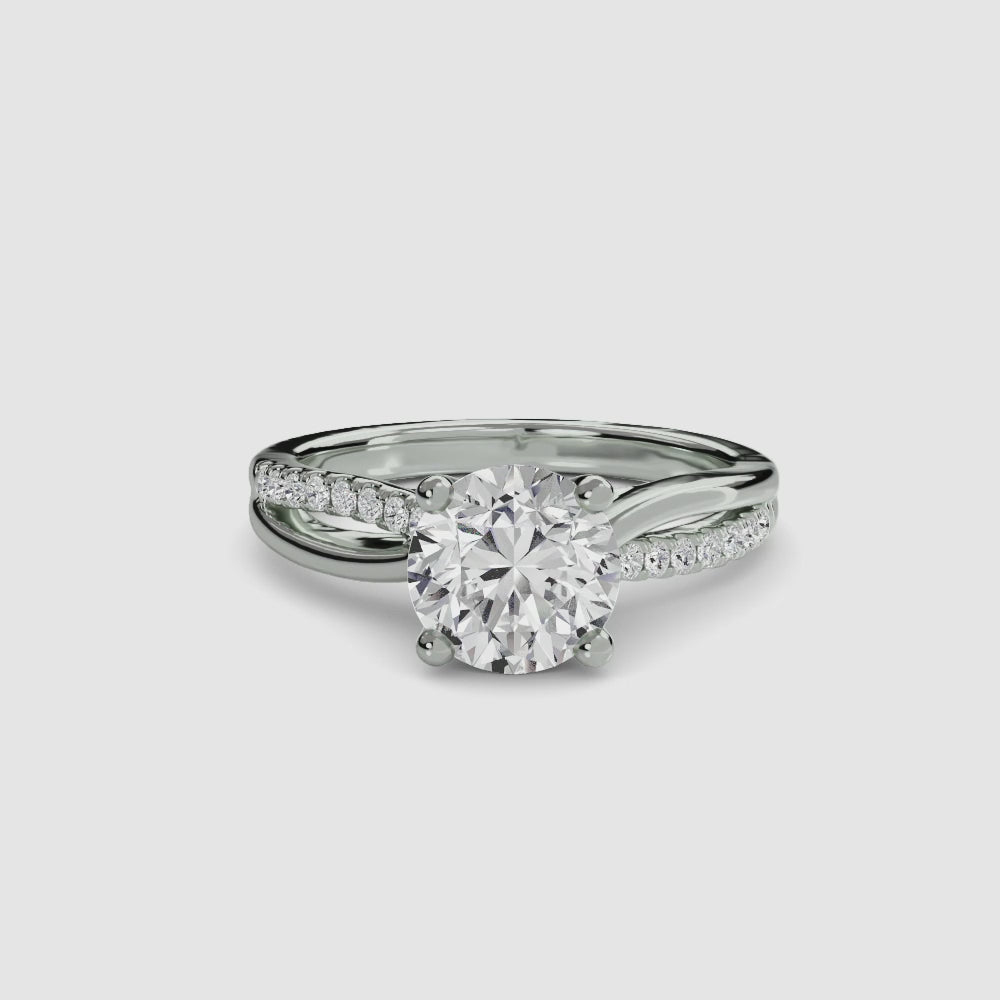 Split Shank Pavé Solitaire