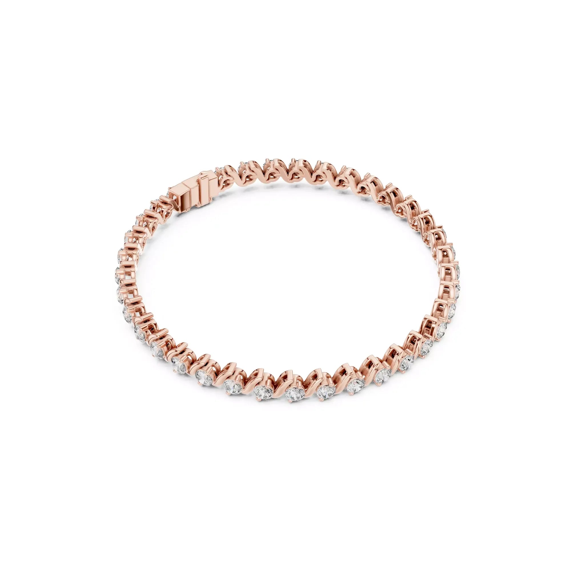 Serenade Wave Diamond Tennis Bracelet