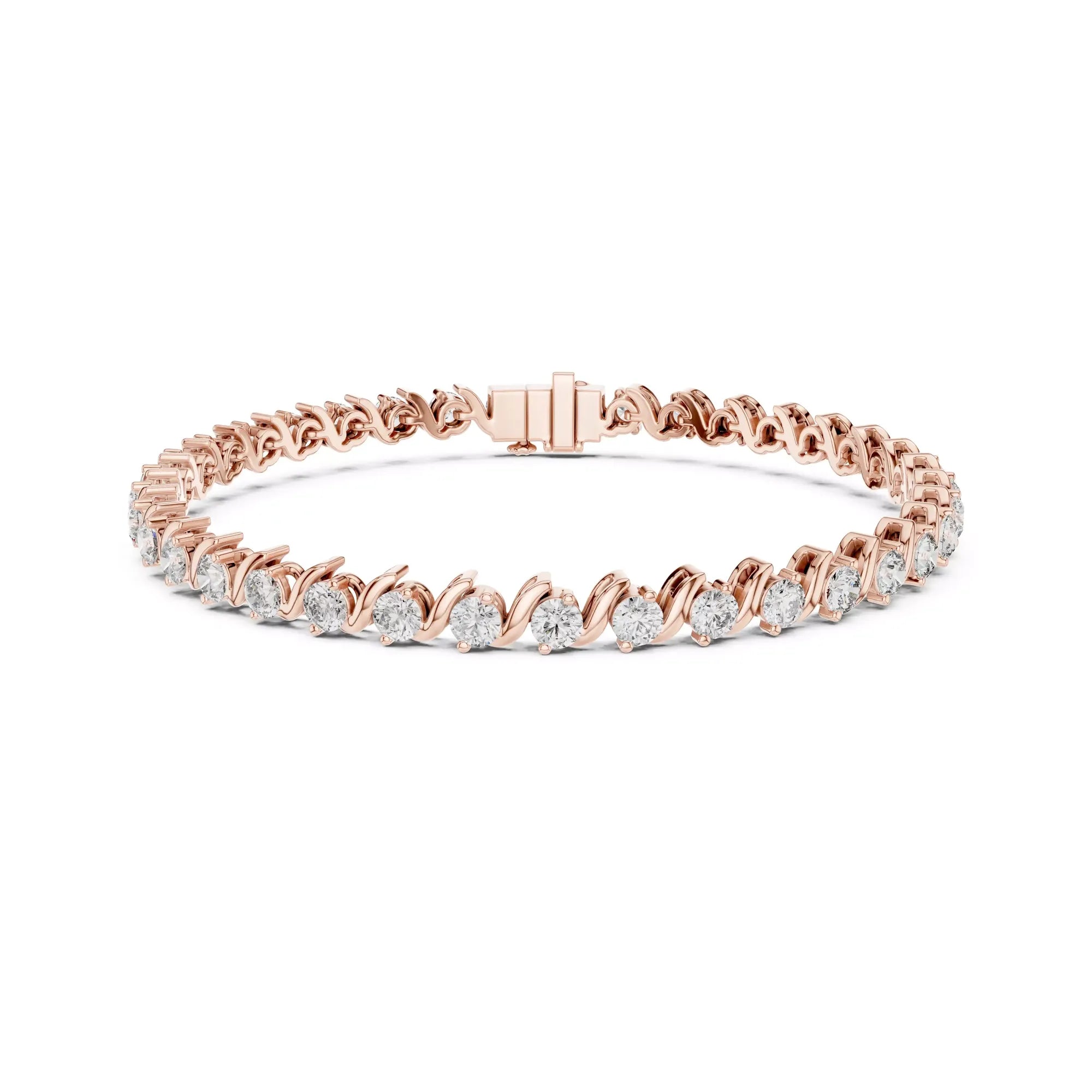 Serenade Wave Diamond Tennis Bracelet