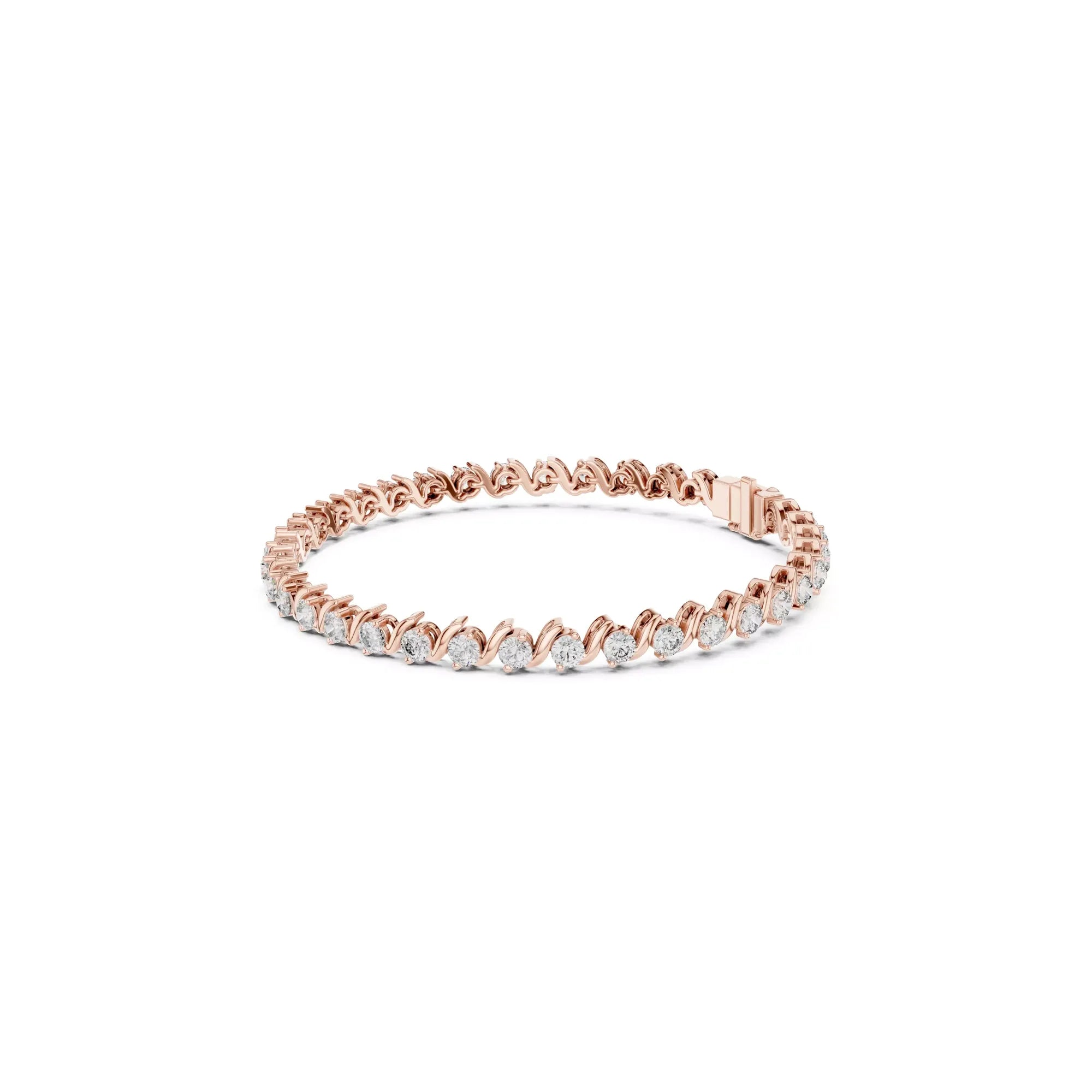 Serenade Wave Diamond Tennis Bracelet