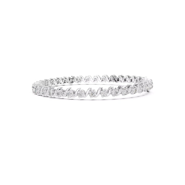 Serenade Wave Diamond Tennis Bracelet