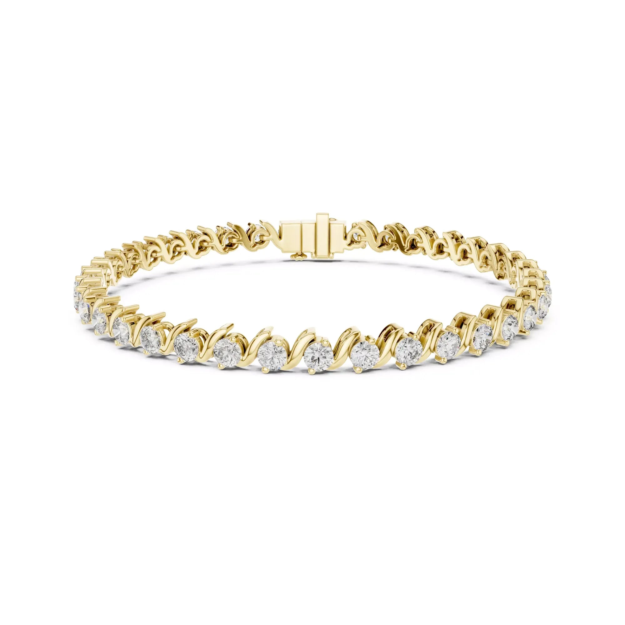 Serenade Wave Diamond Tennis Bracelet