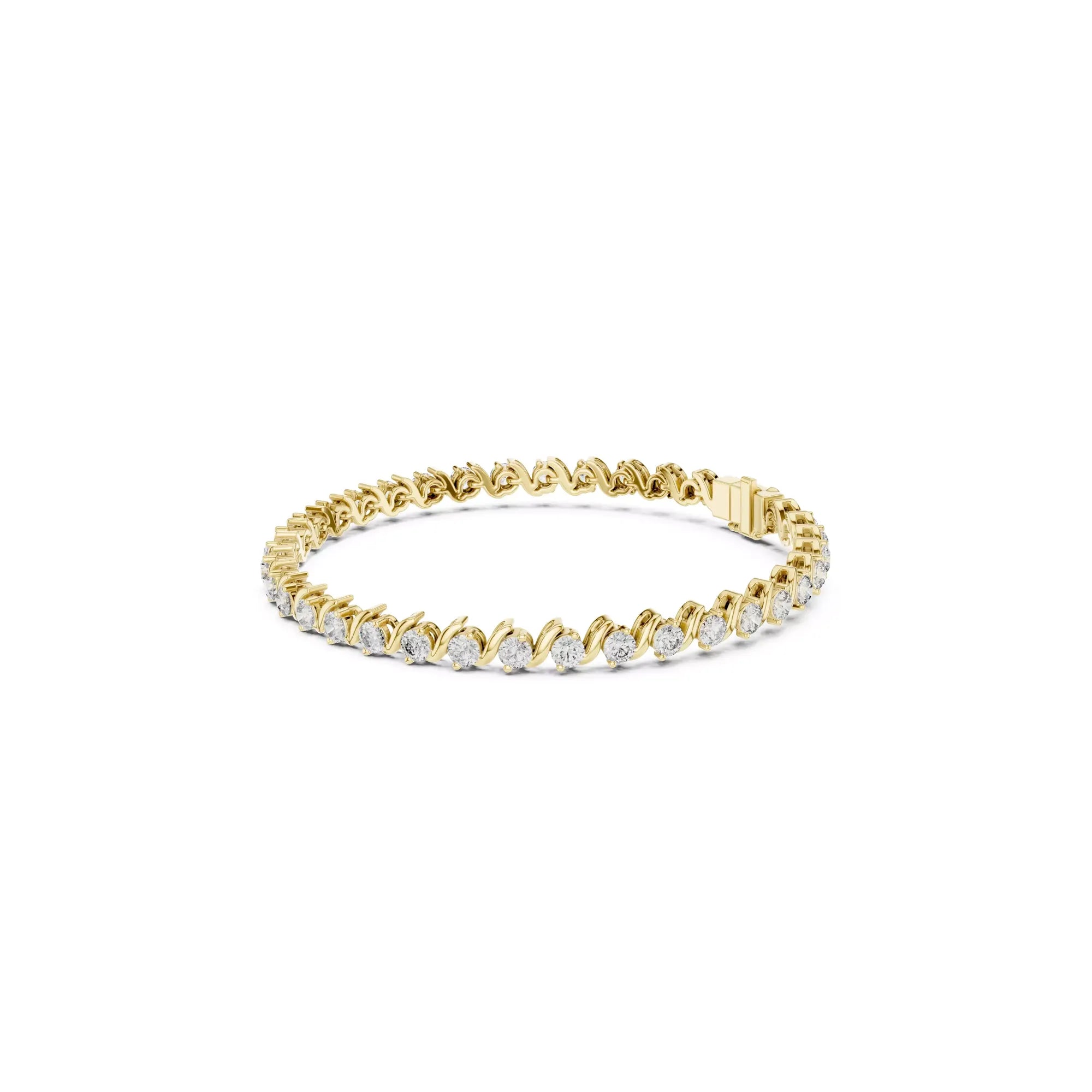 Serenade Wave Diamond Tennis Bracelet