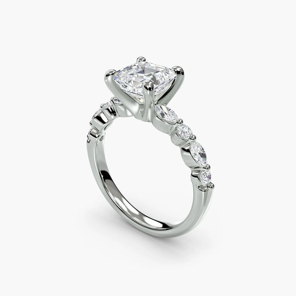 Solitaire Crest - Asscher