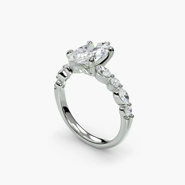 Solitaire Crest - Marquise