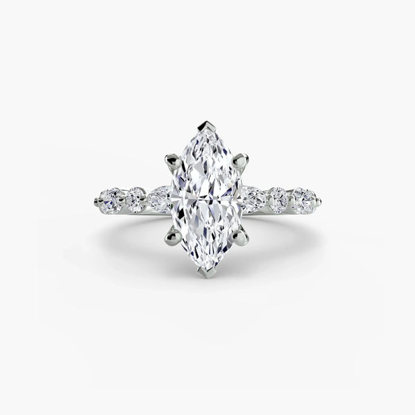 Solitaire Crest - Marquise