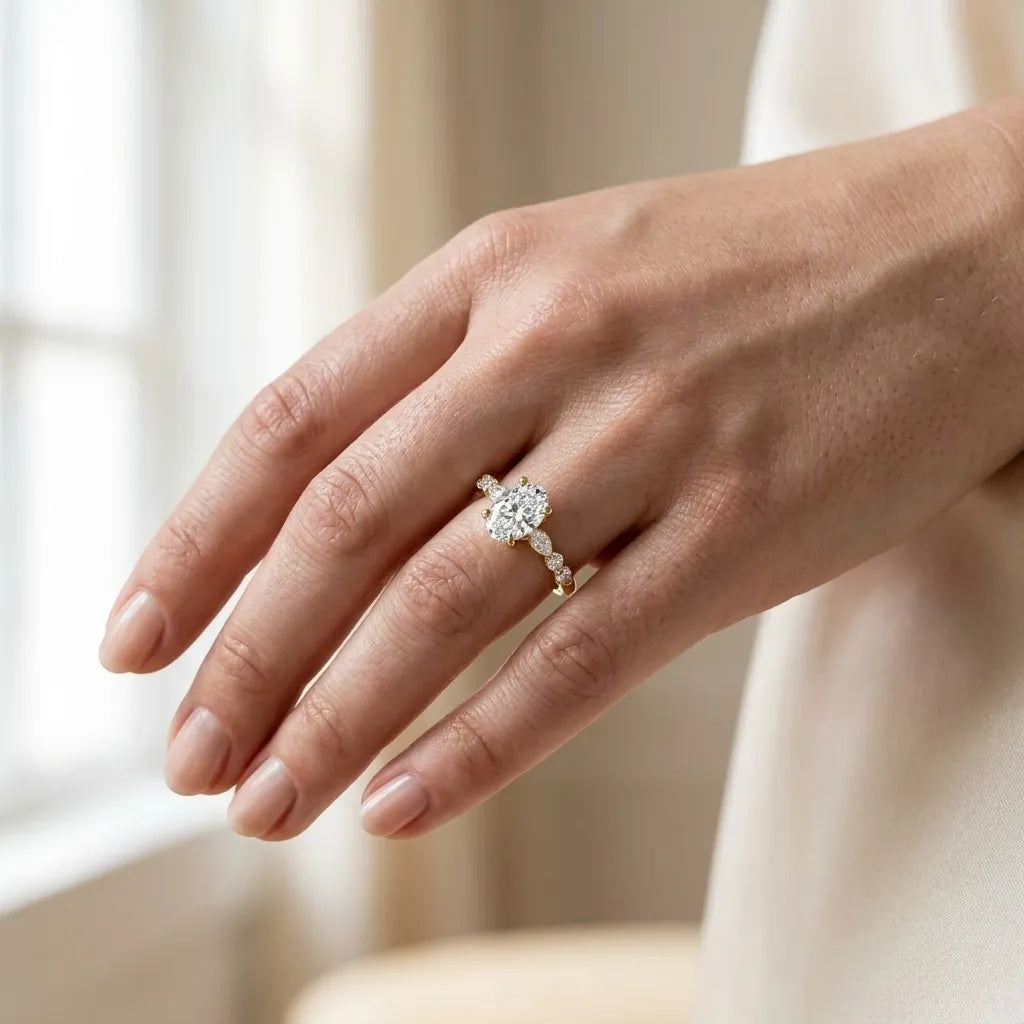 Solitaire Crest - Oval