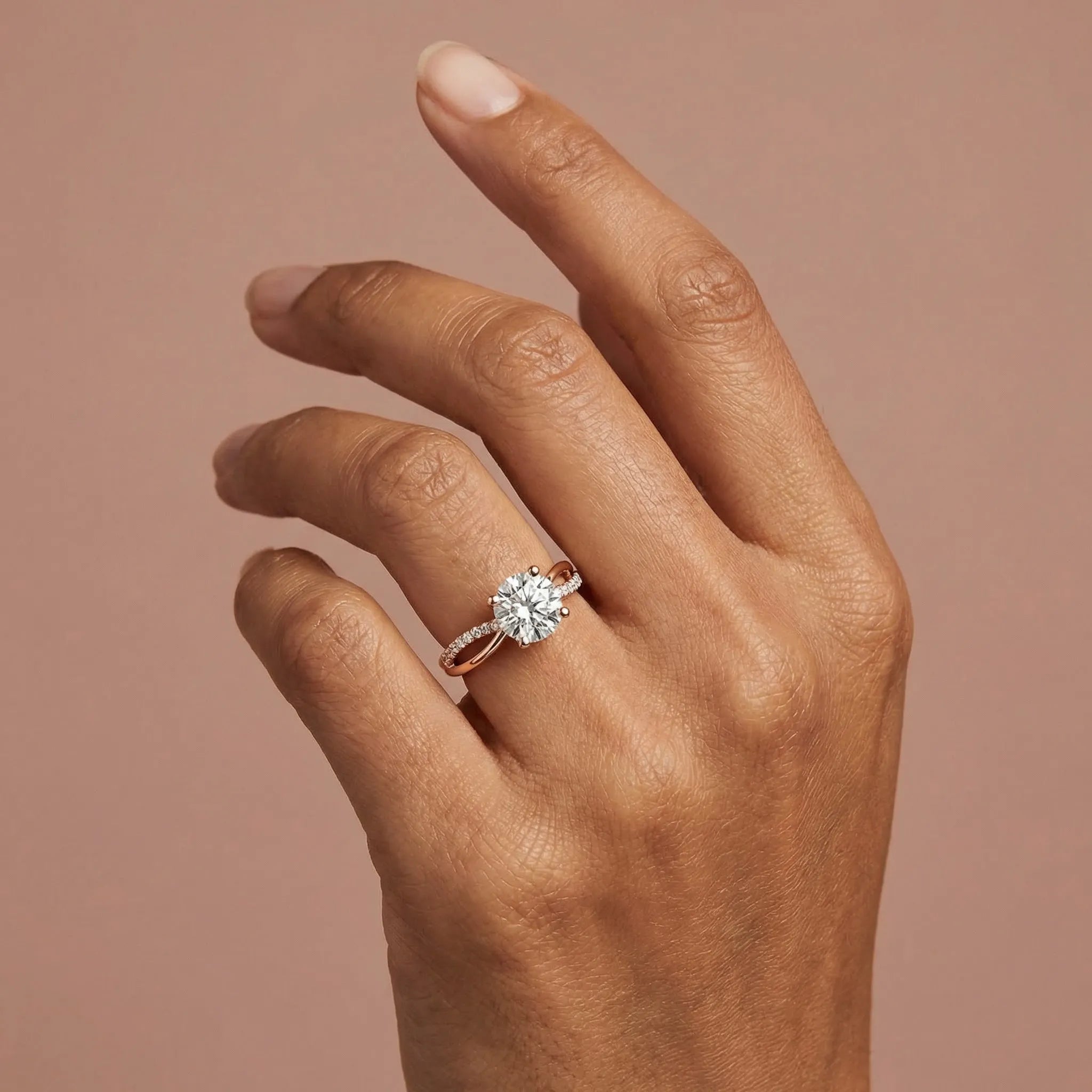 Split Shank Pavé Solitaire