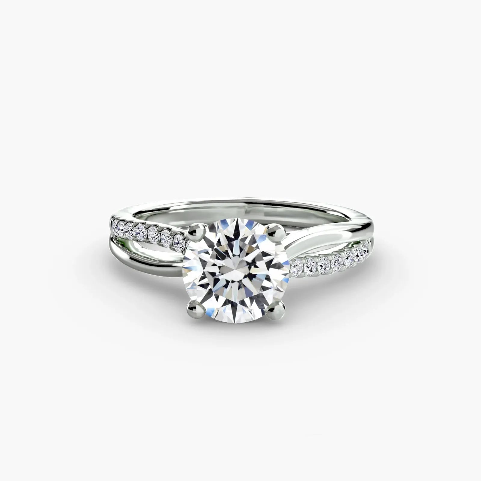 Split Shank Pavé Solitaire