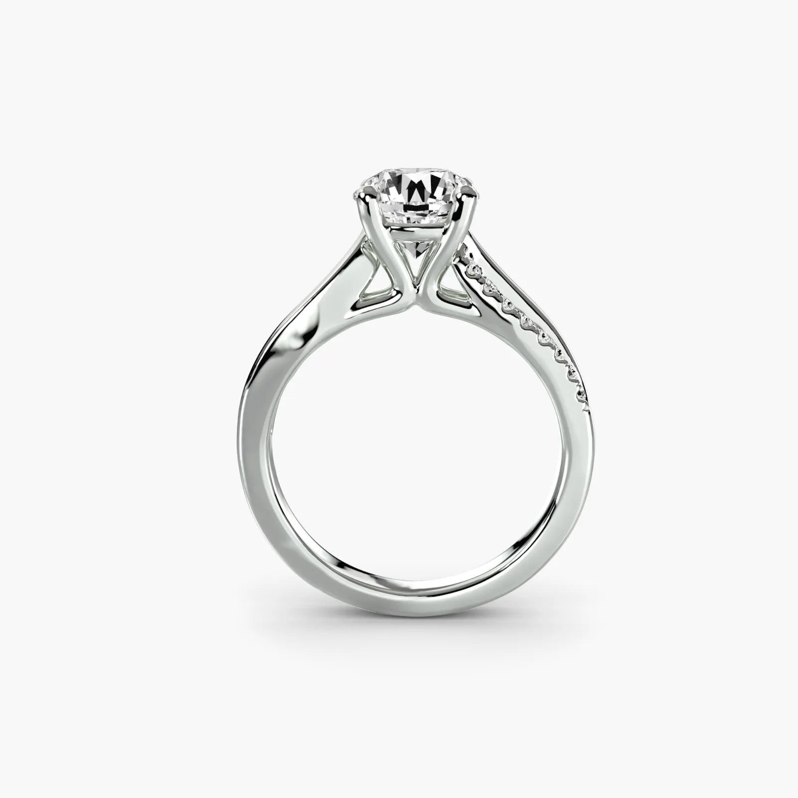 Split Shank Pavé Solitaire
