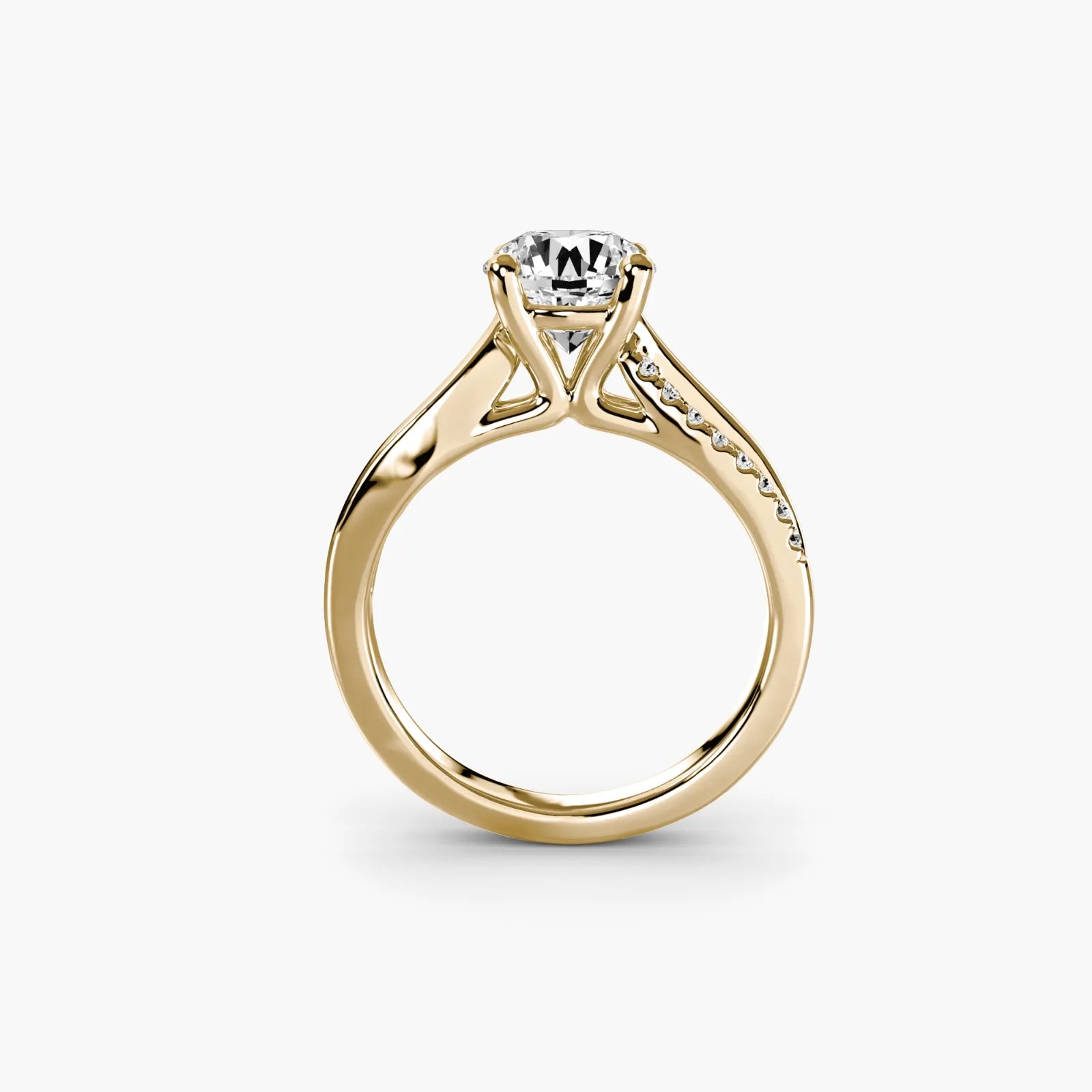 Split Shank Pavé Solitaire