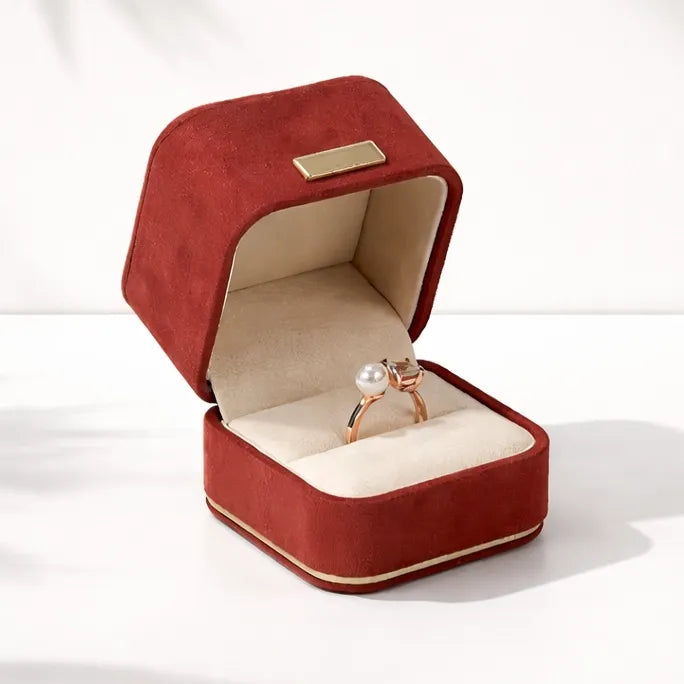 Suede Ring Box