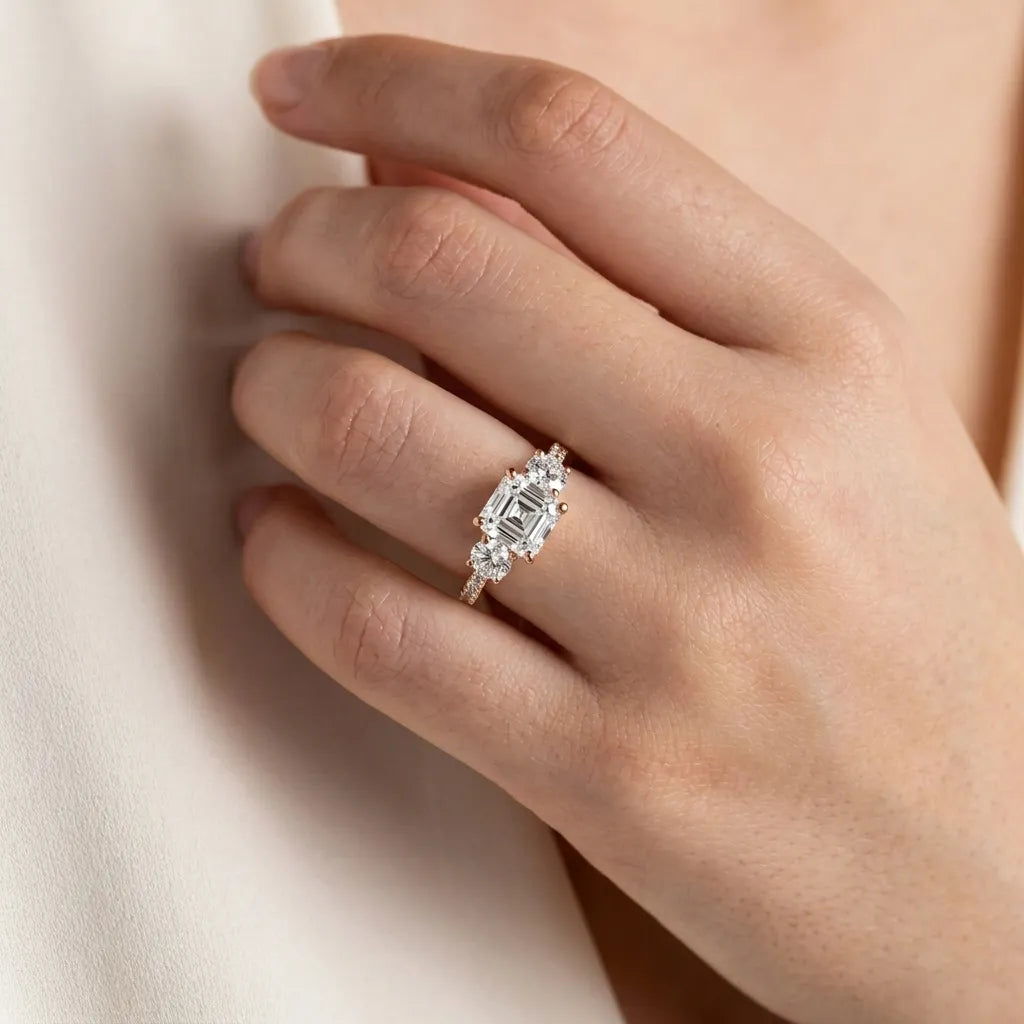 Trilogy Pavé Classic - Asscher
