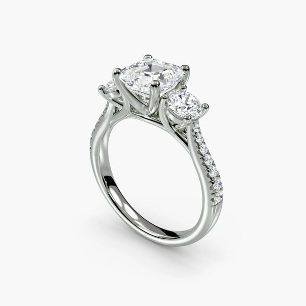 Trilogy Pavé Classic - Asscher