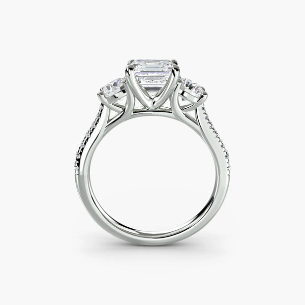 Trilogy Pavé Classic - Asscher