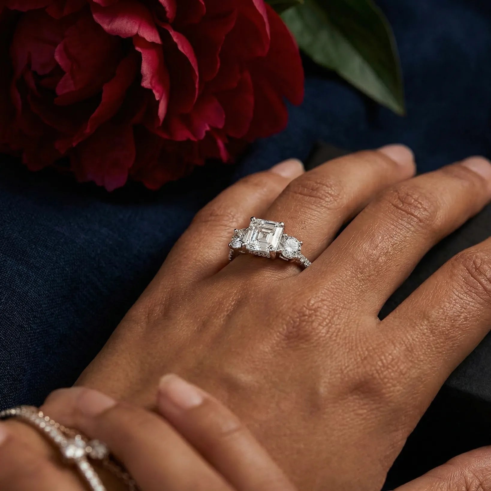 Trilogy Pavé Classic - Asscher