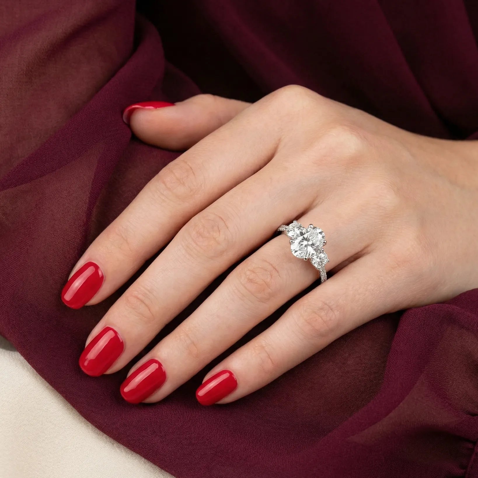 Trilogy Pavé Classic - Oval